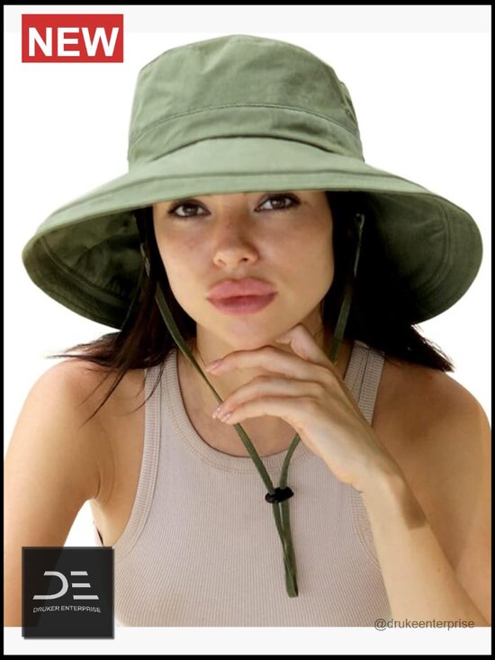 Women\'s Wide Brim Sun Hat with Ponytail Hole UPF 50+ main image 7